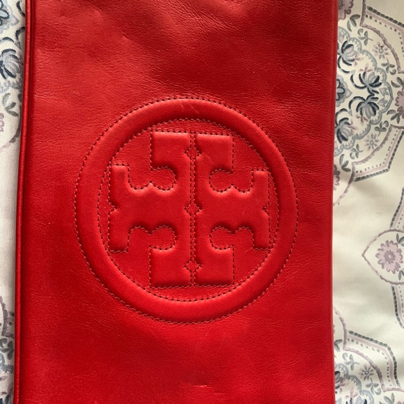 Authentic Tory Burch Leather Clutch - Picture 2 of 4